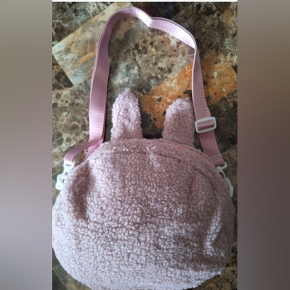 Labubu Pink Plush Crossbody Bag Adult Size  (12"H×10"L) BNWOT - Picture 5 of 5